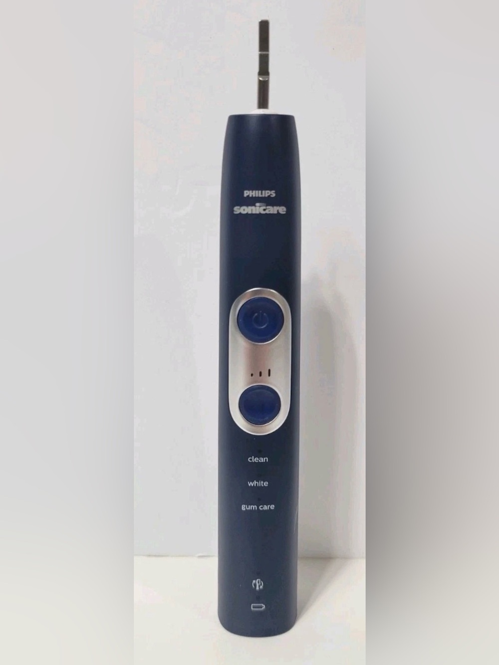 Philips Sonicare 6100 Toothbrush Handle in Dark Blue with Silver Accents
